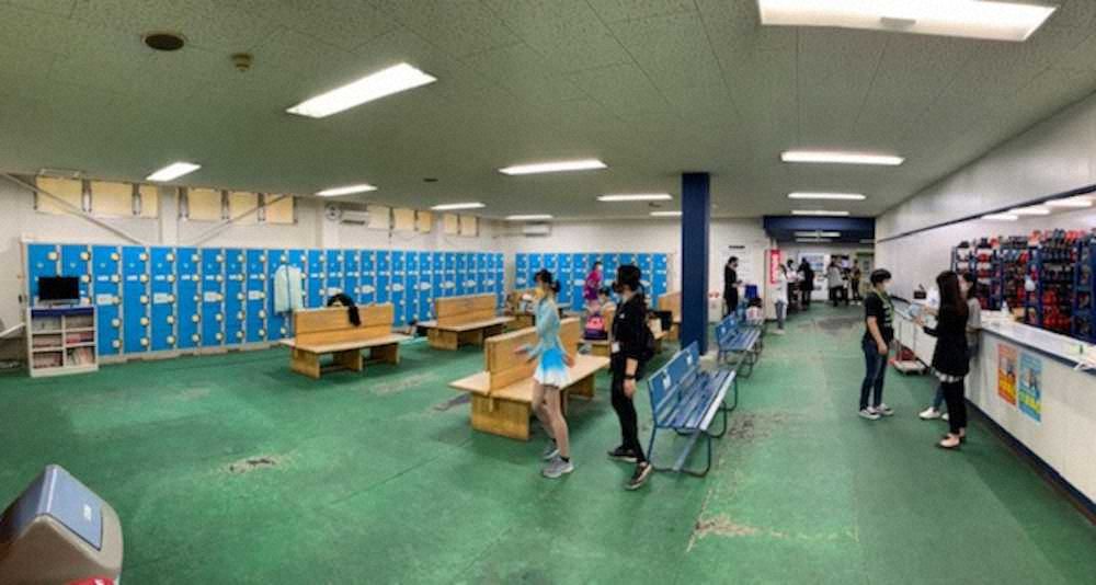 北九州オープン競技会が新型コロナウイルス対策を行った上で実施された（福岡県スケート連盟提供）