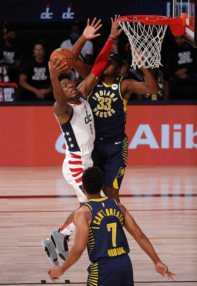 【画像・写真】八村は2試合連続の9得点　ウィザーズはペイサーズにも敗れる　オーランドでは6戦全敗