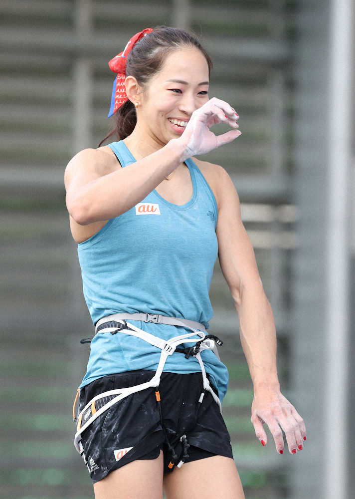 【画像・写真】代表確定の野口　2位も手応え「きっちり登れて良かった」