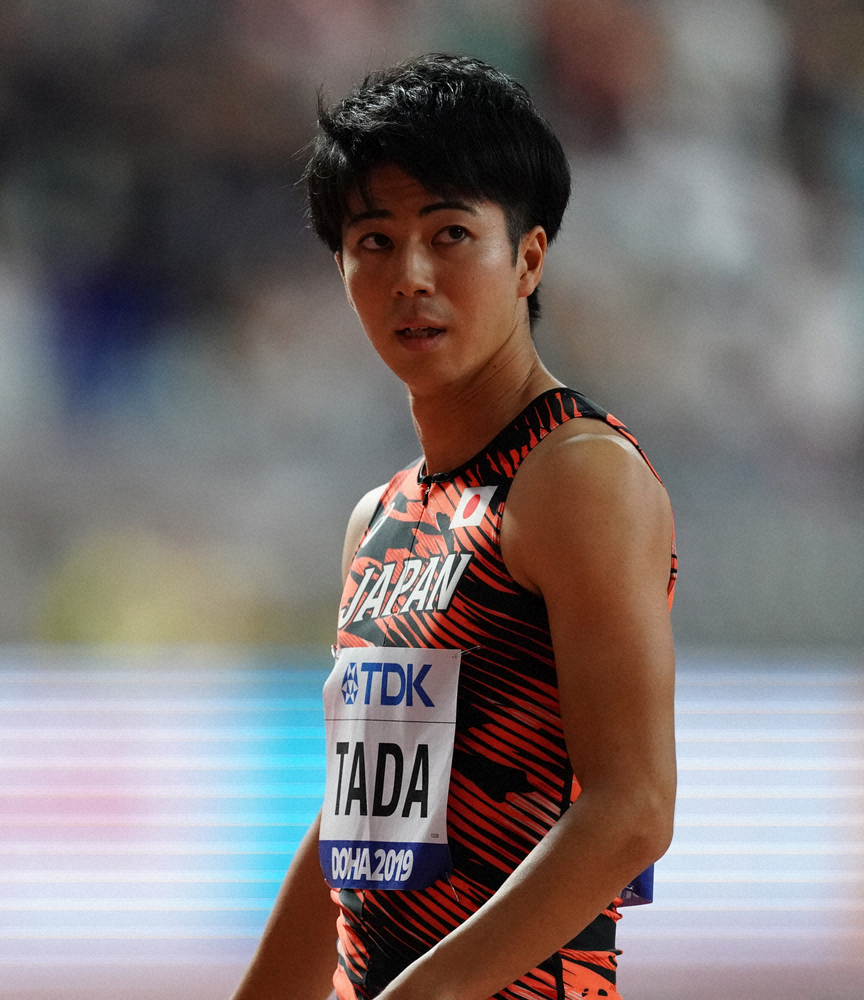 【画像・写真】陸上男子100メートル記録会　多田は1本目10秒37、2本目10秒49
