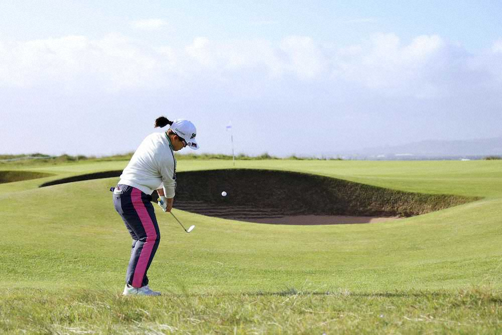 【画像・写真】畑岡奈紗　初日は3オーバー、バーディー締めに笑み「明日にはつながるかな」