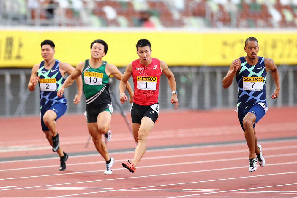 【画像・写真】桐生祥秀が10秒14で優勝「勝ち切れたことが大きな収穫」