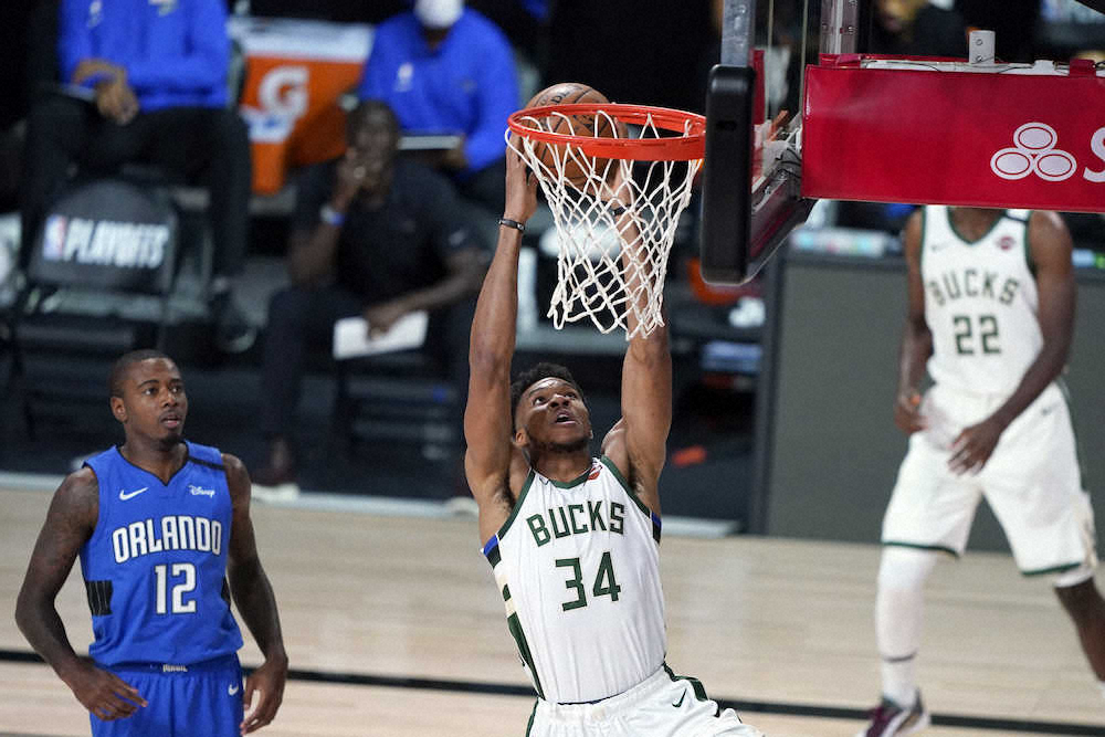 【画像・写真】チームをけん引したバックスのG・アデトクンボ（AP）