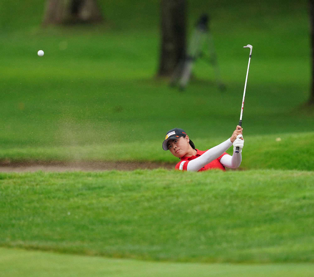 【画像・写真】首位・笹生、2大会連続V王手！プロ初の最終組「楽しんで回りたい」