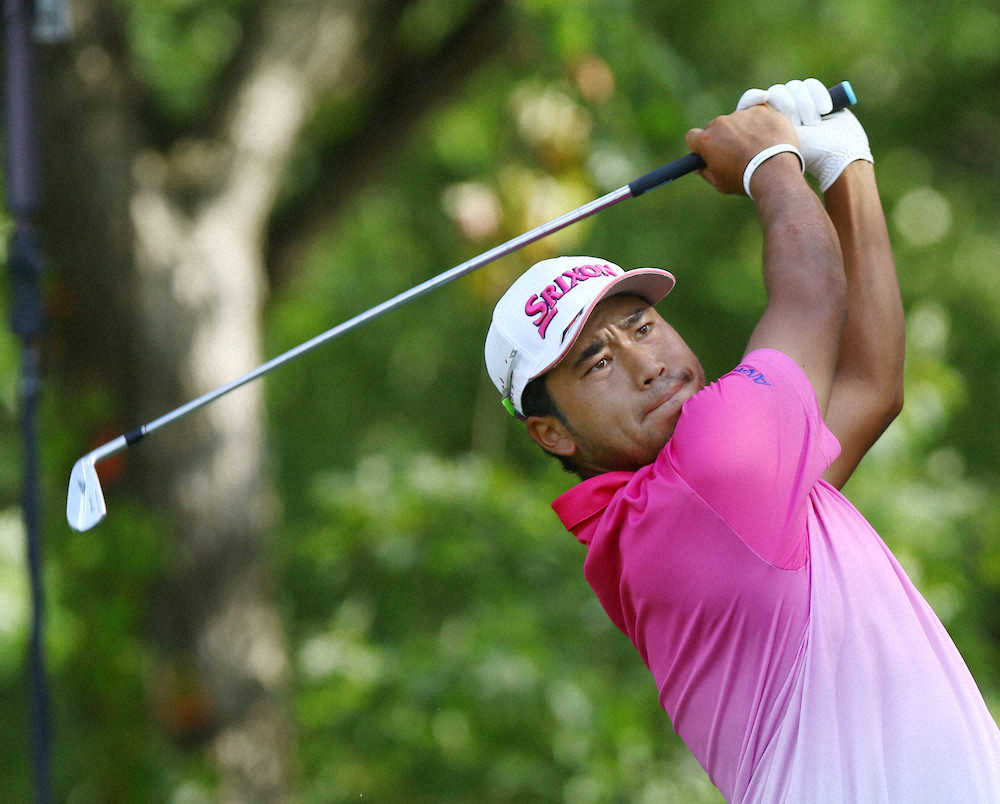 【画像・写真】松山「タフな一日だった」伸ばせず1差3位後退も「チャンスある」