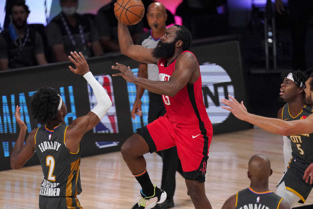 【画像・写真】サンダーが3勝3敗　ロケッツを接戦で下して最終戦決着へ　選手会長のポールが28得点