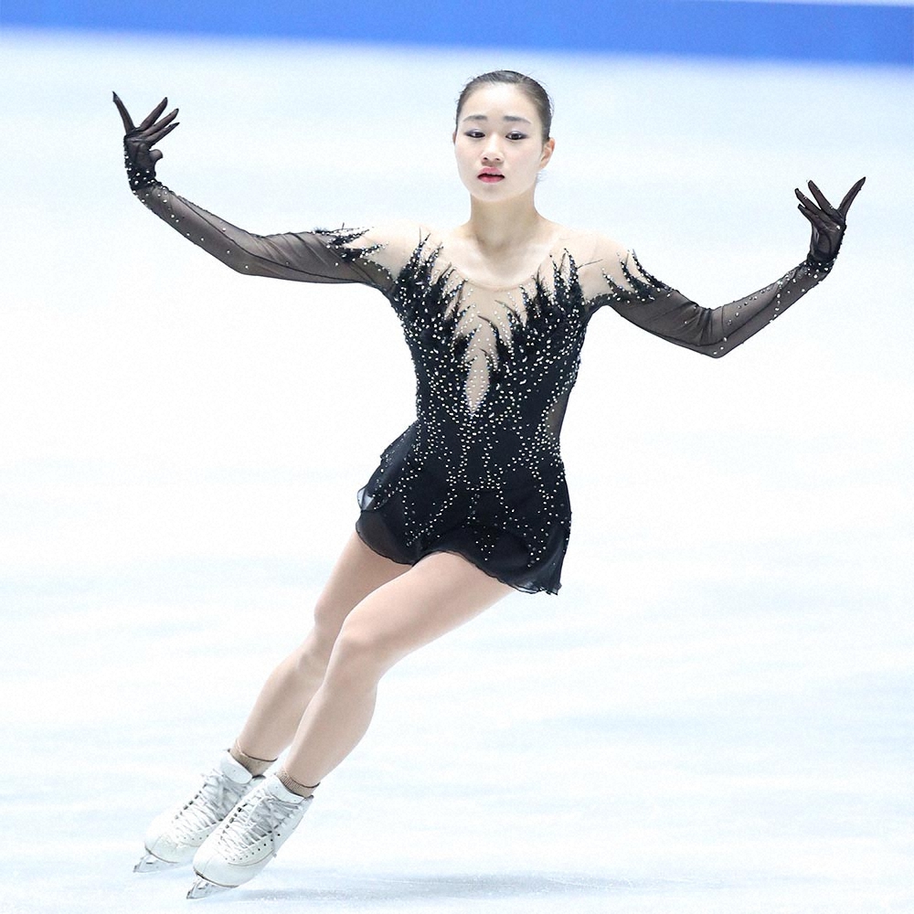 【画像・写真】河辺愛菜、3回転半失敗も「6分間練習よりは軸がまっすぐいけた」