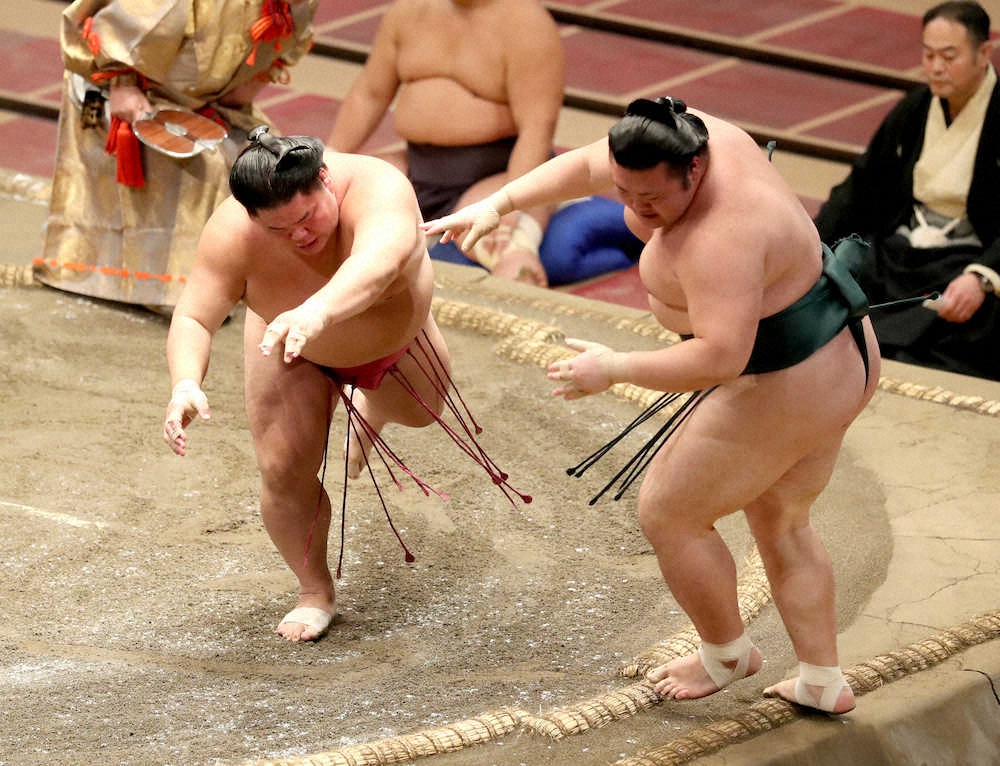 【画像・写真】荒磯親方　言うことなしの新関脇・大栄翔の突き押し　極めていってほしい