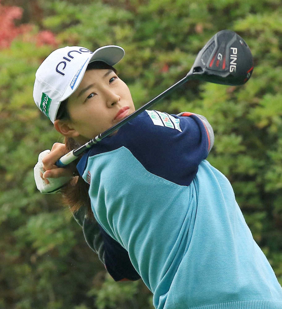 【画像・写真】渋野、見せ場つくった3連続バーディー　日没サスペンデッドで暫定39位