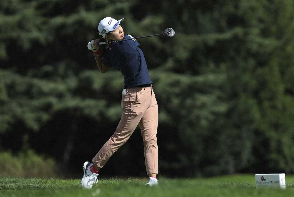 【画像・写真】渋野日向子、今季最高24位　「お先に…」で外しても通算6アンダー「予想以上のスコアが出せた」