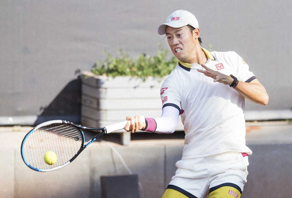 【画像・写真】錦織圭　1回戦でストレート負け、18年11月以来の“ベーグル”喫し「感覚戻っていない」