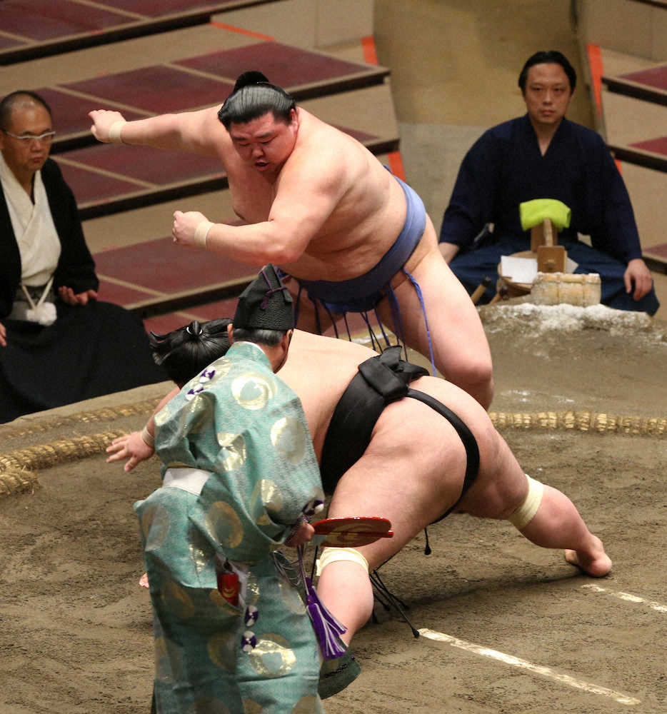 【画像・写真】正代　貴景勝との2敗対決で完勝!熊本県出身初の優勝へ大関・朝乃山も倒す