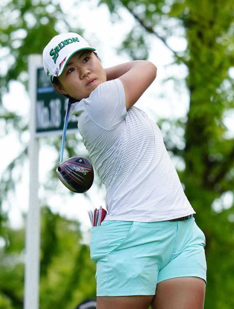 【画像・写真】畑岡奈紗「64」　首位に1打差3位の好発進　渋野日向子は5差22位