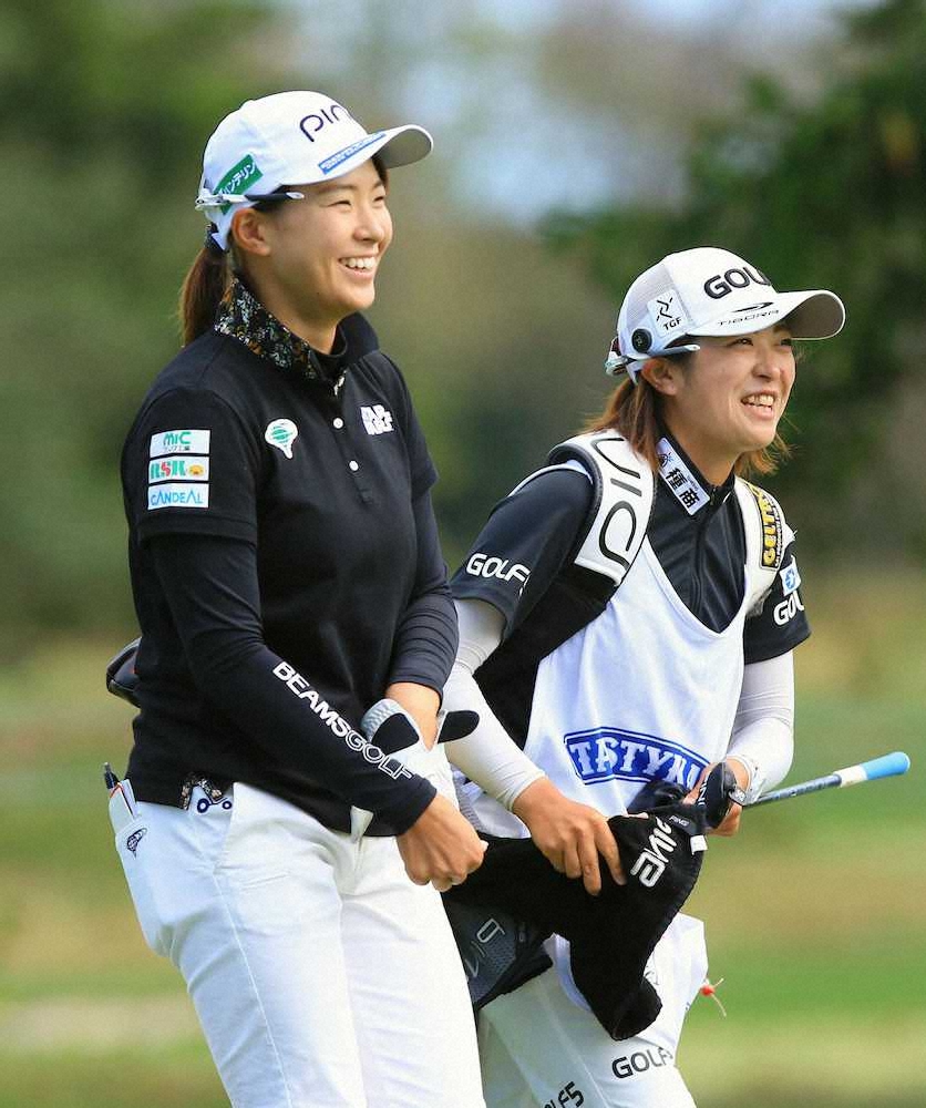 【画像・写真】渋野　病みから抜けてイーグル締め　最後に“らしさ”取り戻し笑顔