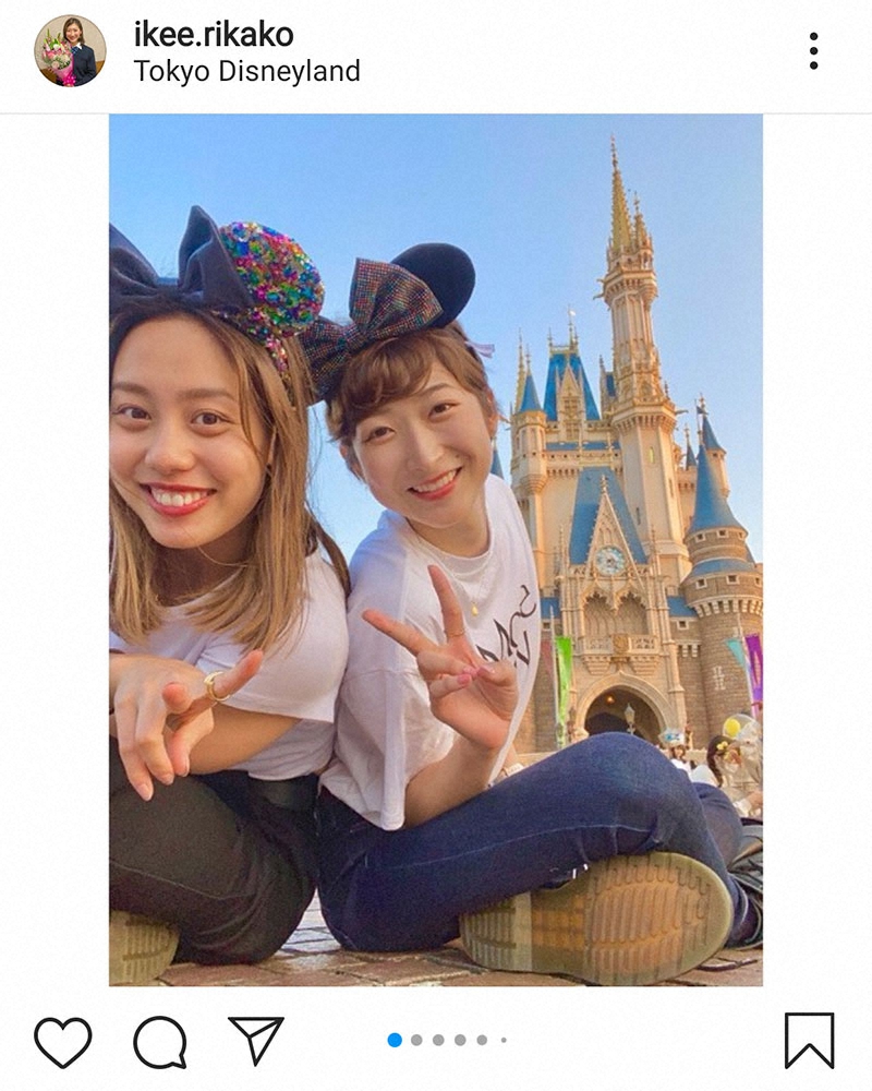 【画像・写真】池江璃花子　親友の今井月と「お揃いのコーデで」念願のディズニー堪能