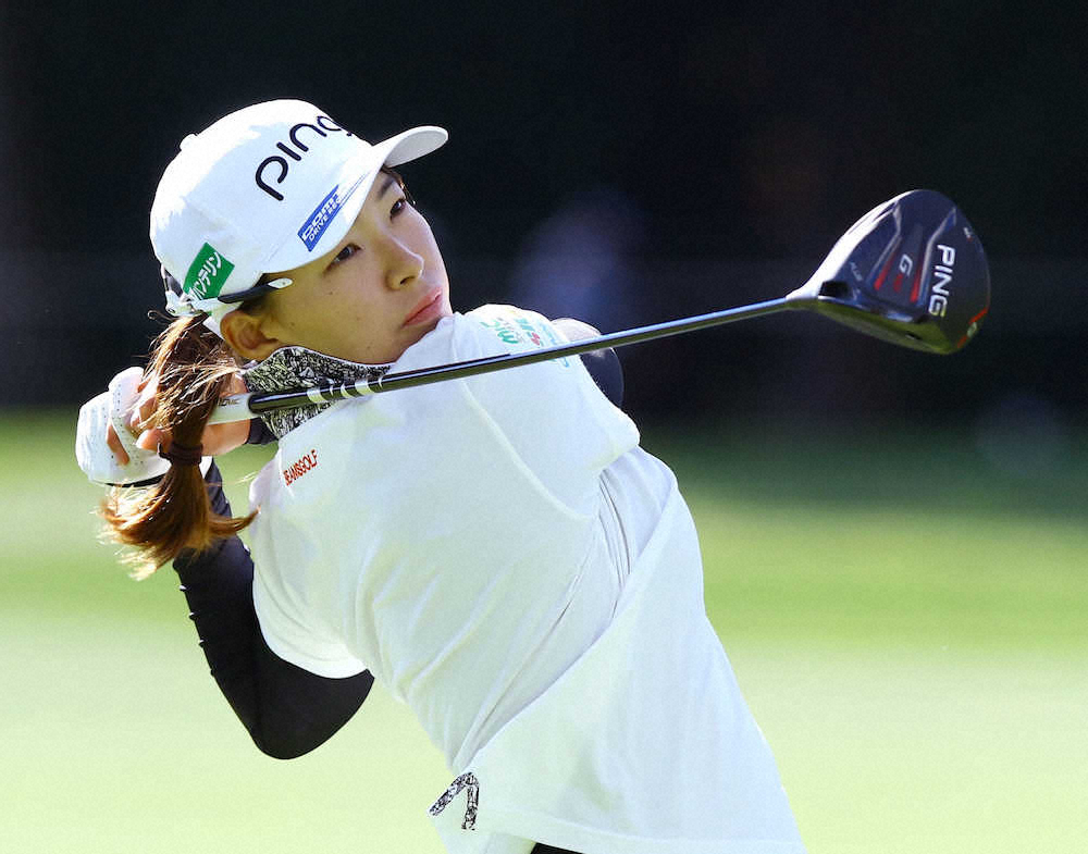 【画像・写真】渋野日向子、3差13位スタート「風と友達になれた」