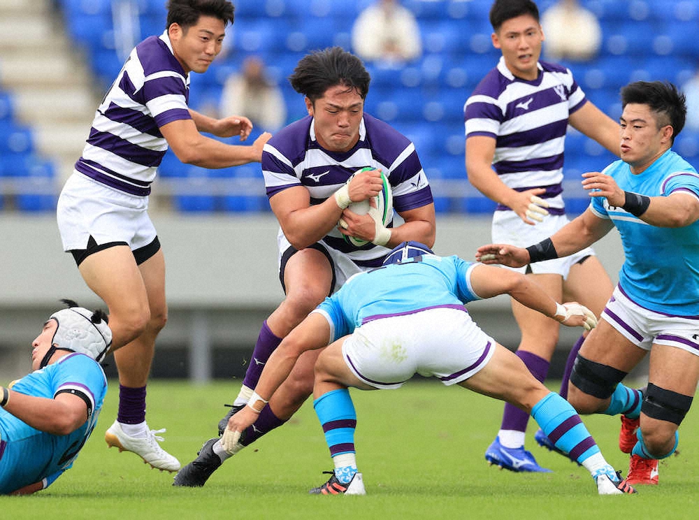 【画像・写真】明大　初有観客で3連勝　2259人の応援後押し