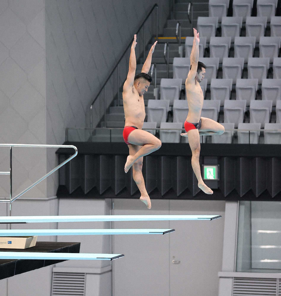 【画像・写真】コロナ感染から復帰の寺内“華麗”飛び込みデモ披露　第一歩に「感謝」