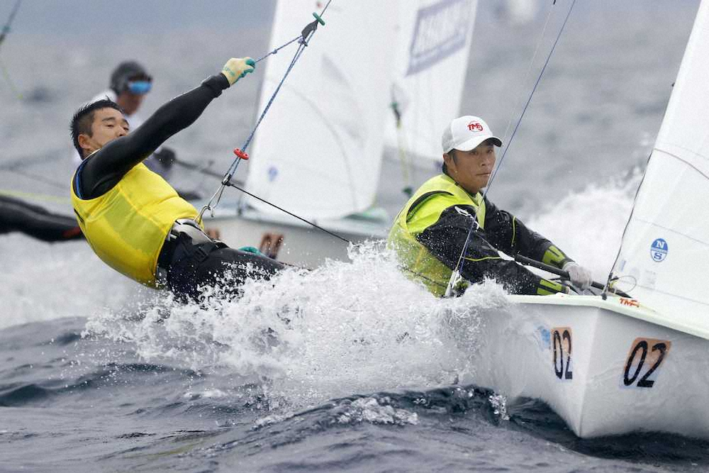 【画像・写真】男子の岡田・外薗組が全体首位キープ　セーリング全日本470級選手権