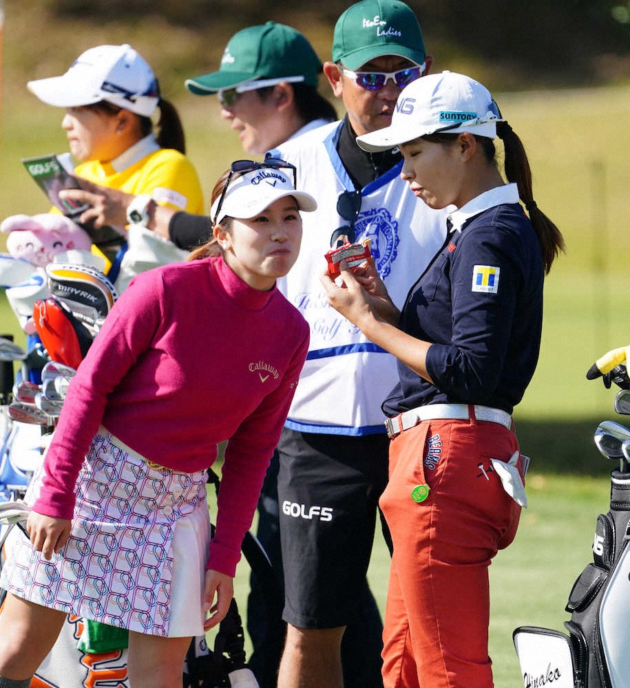 【画像・写真】渋野　今季国内最高発進!パットで好感触「3ミリぐらい前進ですね」