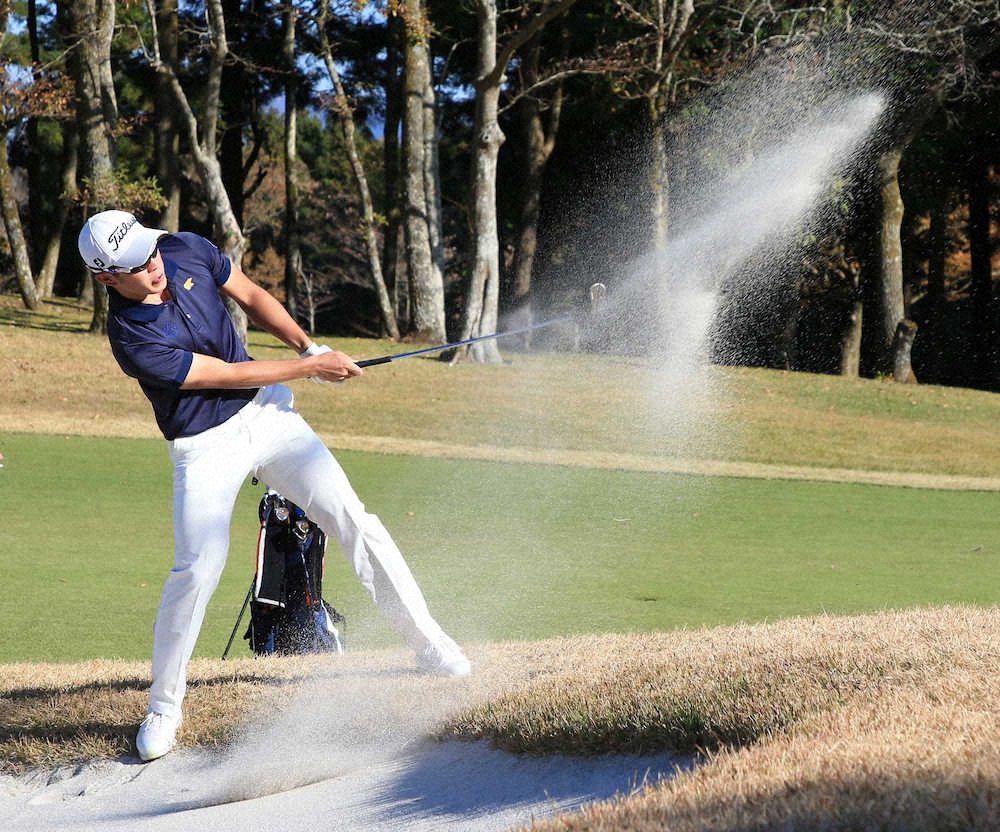 【画像・写真】日体大2年中島啓太　1差3位浮上「最後まで諦めずに」　2年連続アマチュア勢V見えた