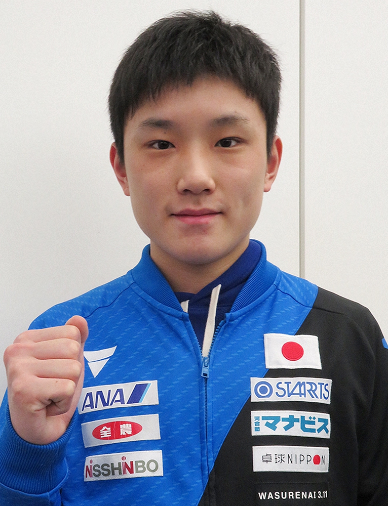 【画像・写真】張本智和　1回戦は世界18位が相手　19日開幕ITTFファイナル