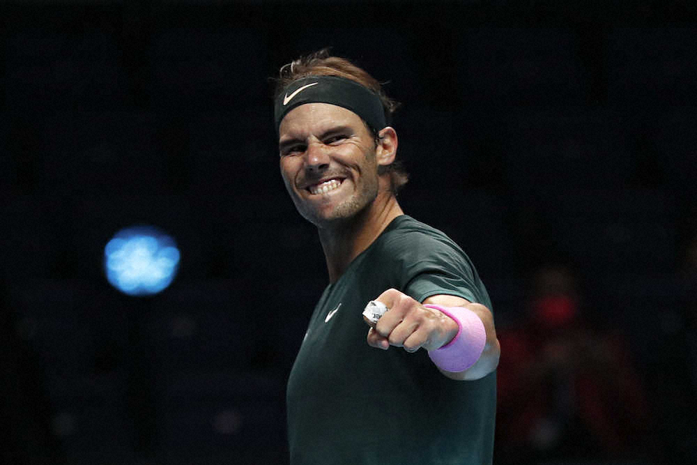 【画像・写真】ナダル　1次リーグ2位で準決勝へ　日東電工ATPファイナル