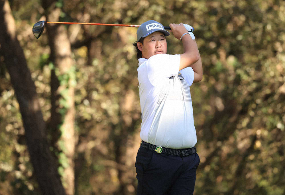 【画像・写真】大槻、7バーディーで首位タイ　最終日へ「残り3ホールで意識しようかな」