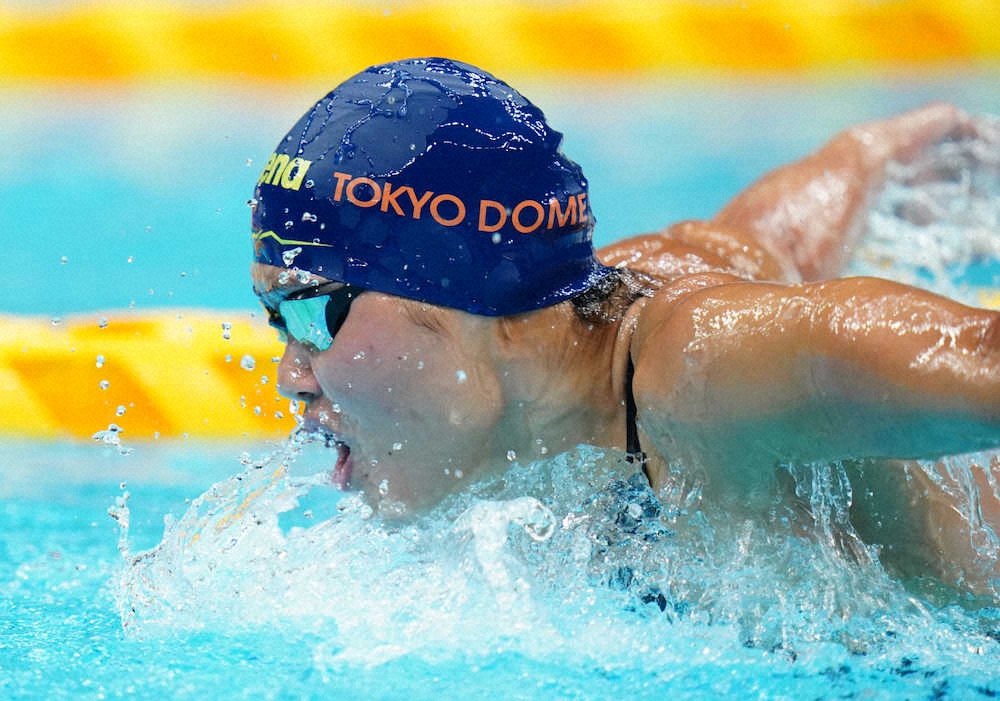 【画像・写真】長谷川涼香　200mバタフライ2連覇　「目標とするレースはできた」