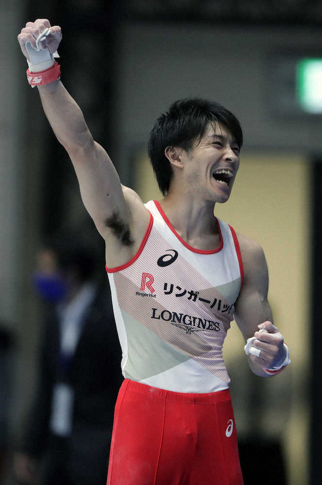 【画像・写真】内村航平、予選から全開「最高点と思う、世界でも」　H難度成功でスーパースコア
