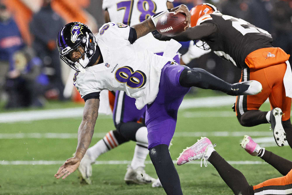 【画像・写真】レイブンズが接戦を制して8勝目　QBジャクソン負傷退場から復帰後にTDパス