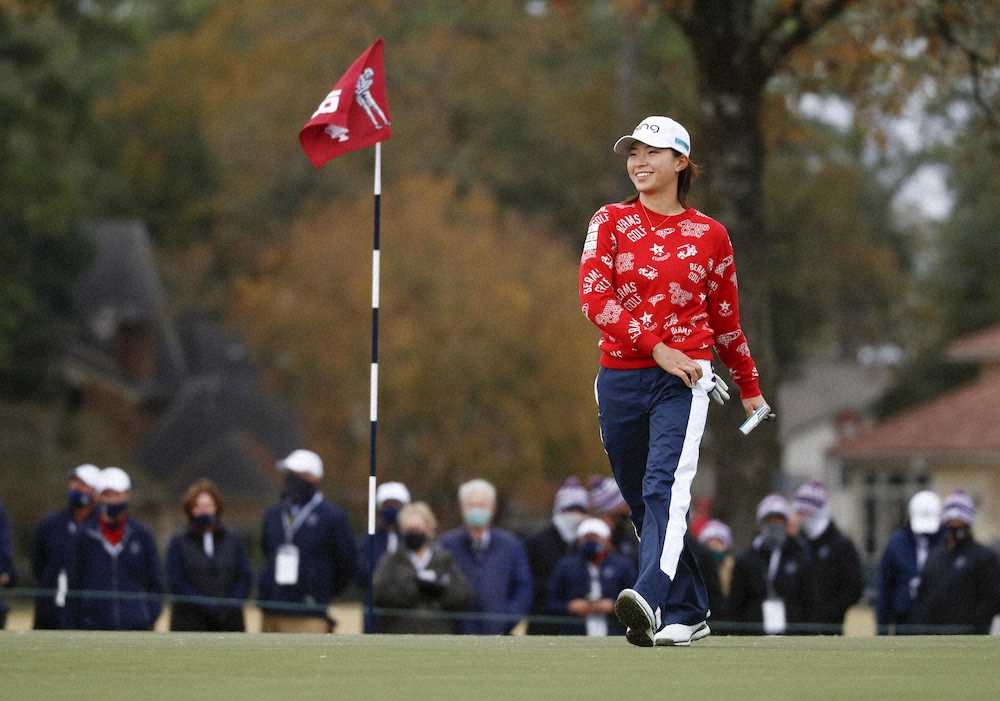 【画像・写真】渋野　世界ランク日本人選手2番手に返り咲き　2021東京五輪で米ツアーで笑顔再び！