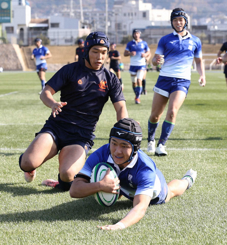 【画像・写真】尾道　64点快勝で5大会連続の初戦突破　学法福島は初勝利ならず