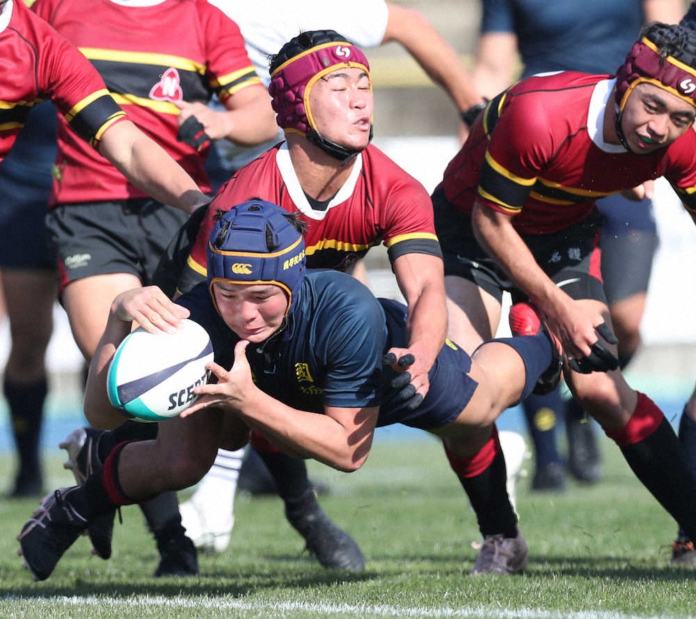 【画像・写真】国学院栃木　青柳兄弟の活躍で圧勝　4大会連続の初戦突破　名護は花園10勝目ならず