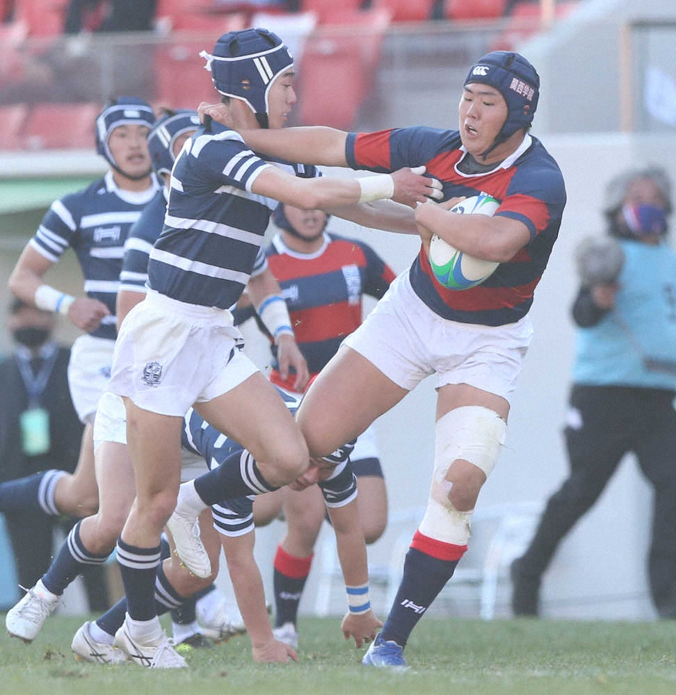 【画像・写真】関西学院　山本3トライで快勝、兵庫県勢80勝目　盛岡工は13大会ぶり花園勝利ならず