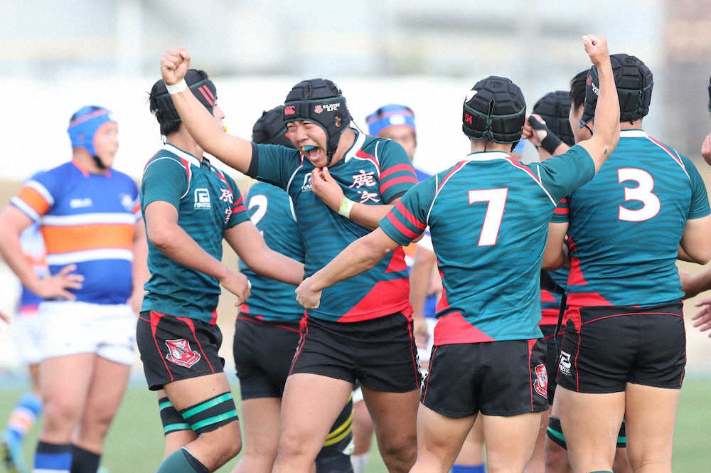 【画像・写真】鹿児島実　逆転勝利で初戦突破　CTB吉野が50メートル独走で逆転トライ