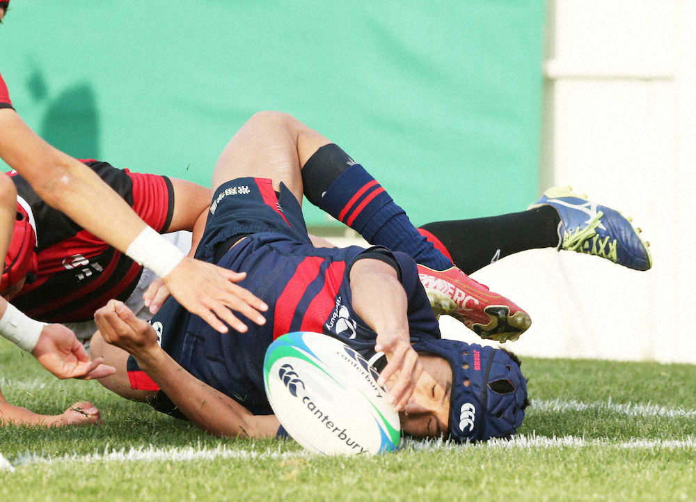 【画像・写真】常翔学園　圧勝で通算100勝にマジック3　WTB中村が6トライ量産　日川は2大会連続の初戦突破ならず