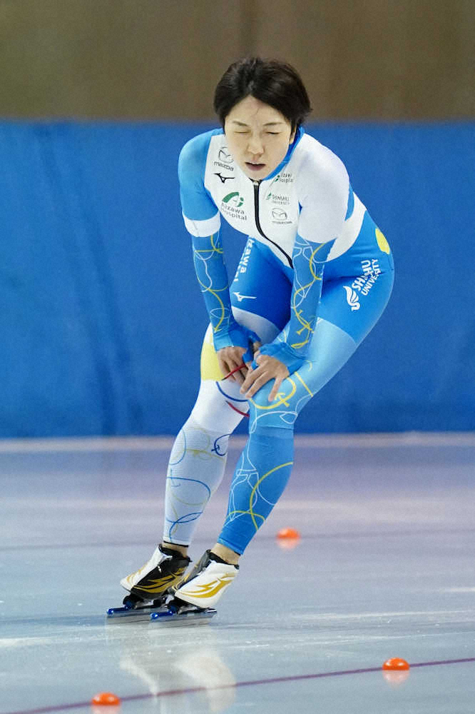 ＜第88回全日本スピードスケート選手権大会　2日目＞女子1000メートルで4位の小平奈緒