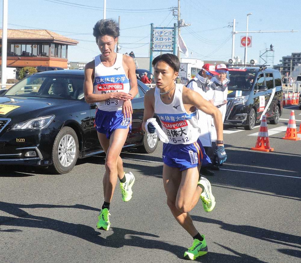 【画像・写真】日体大15位　3区以降振るわず無念、シード圏内まで1分37秒差