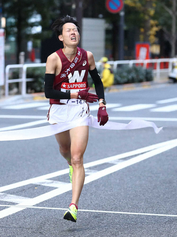 【画像・写真】早大6位　全区間1桁順位健闘もアンカー山口厳しめ「納得いかない」