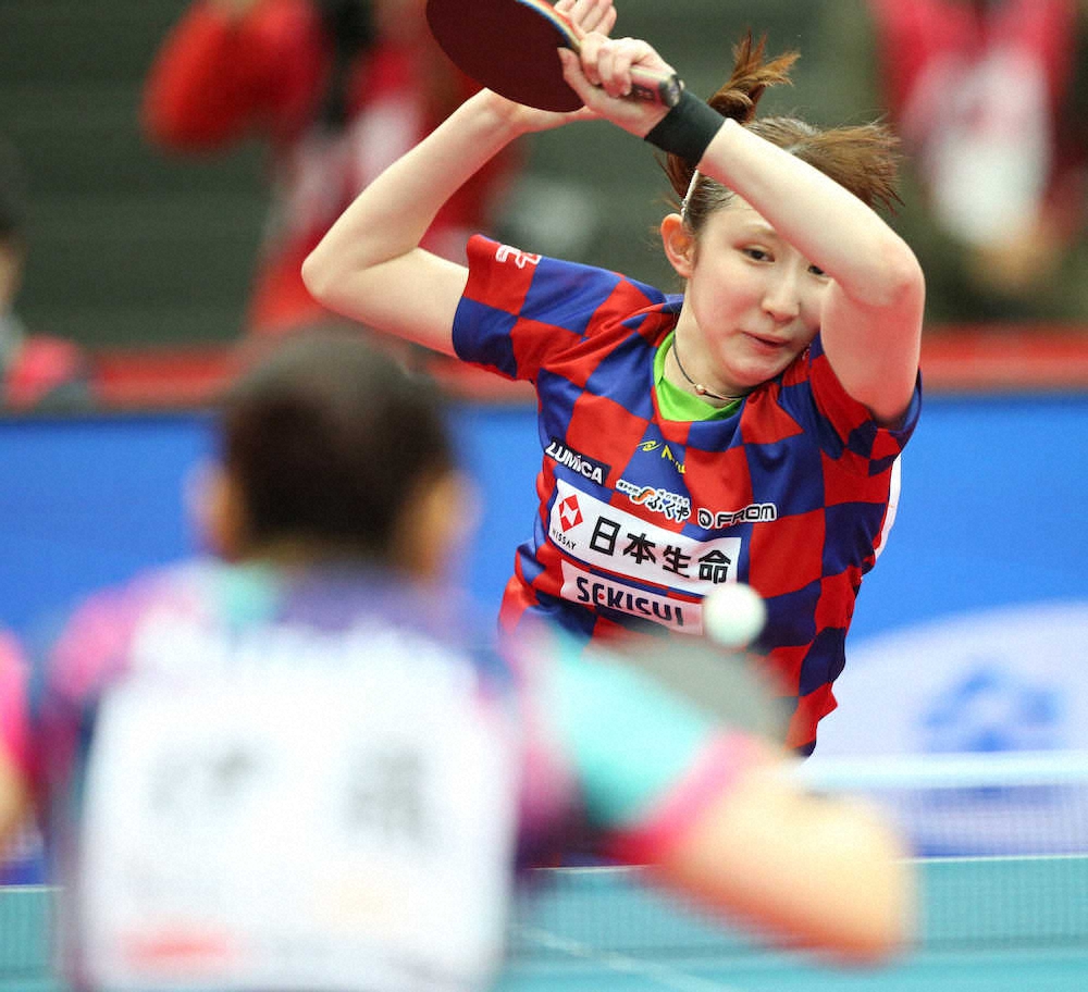 【画像・写真】前年女王・ひな、連覇逃すも涙なし　準決勝で美誠に惜敗も「やり切った」