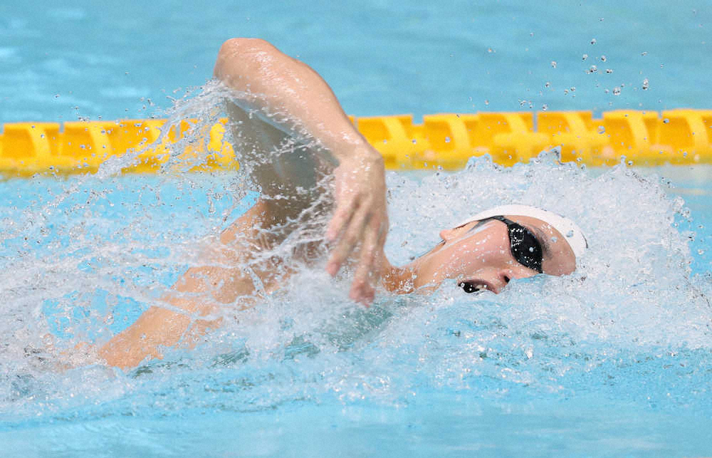 【画像・写真】競泳・北島康介杯の男子200メートル自由形を日本新で優勝した松元克央