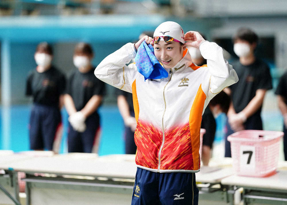 【画像・写真】池江、復帰後初100メートル自由形　日本選手権参加標準突破でTOKYOへの夢つなげた