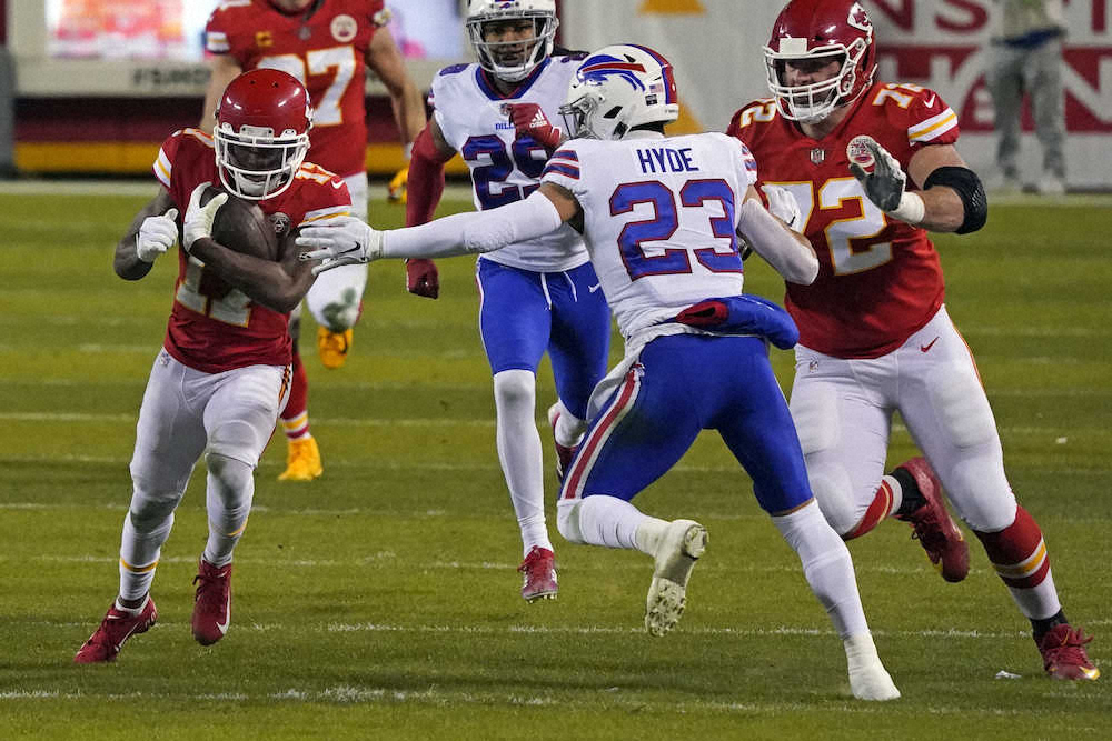 【画像・写真】チーフスが2季連続でSBに進出　ビルズに14点差で快勝　QBマホームズは3TD