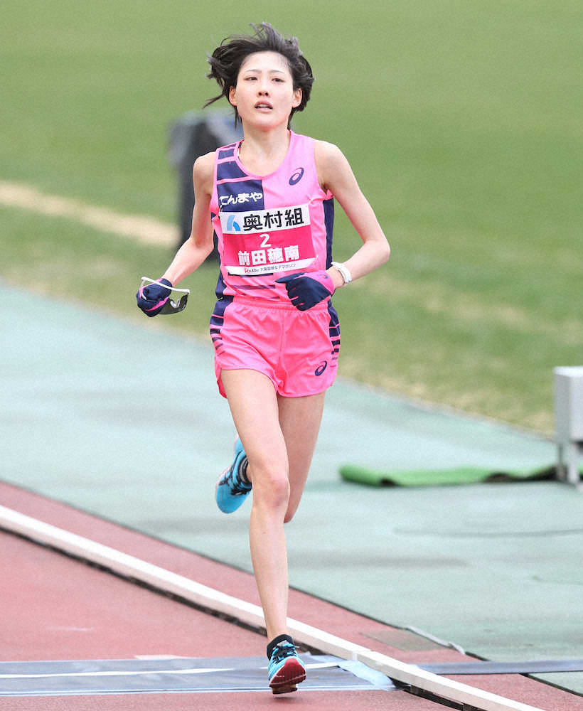 【画像・写真】前田、2位も意地の自己新「最後にペースを上げられなかった悔しさもある」
