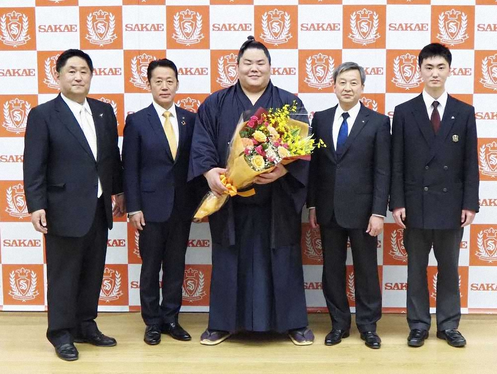 【画像・写真】大栄翔　母校・埼玉栄で優勝激励会、米1トンの太っ腹恩返し約束