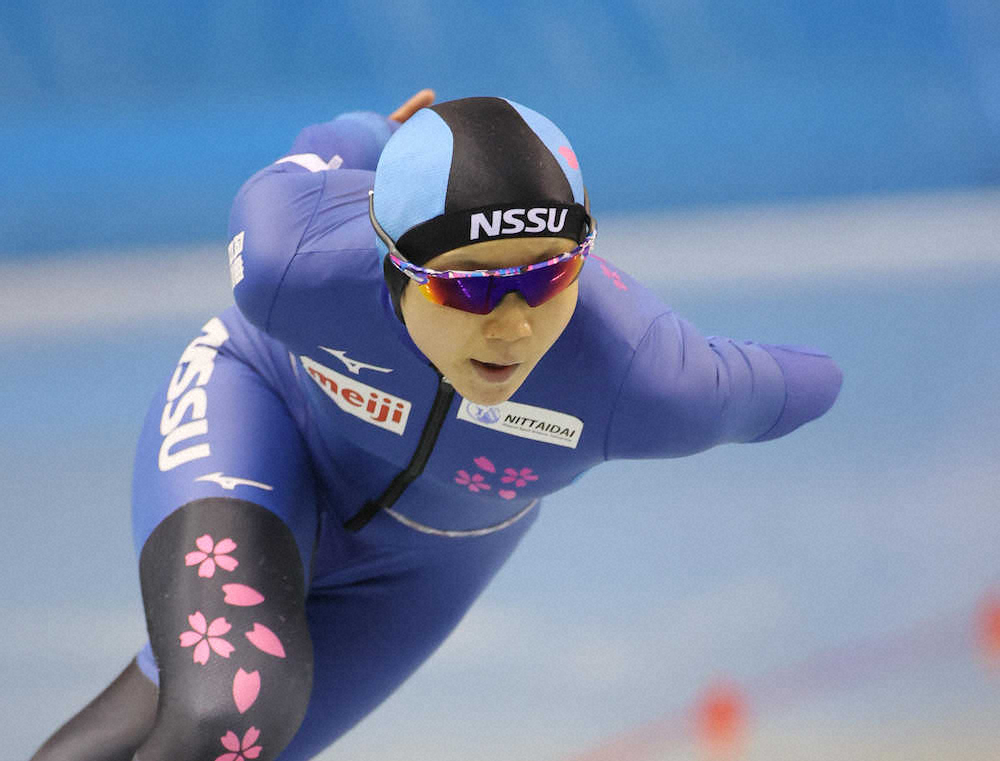 全日本選抜スピードスケート競技会長野大会　女子1000メートルで優勝した高木美帆（代表撮影）