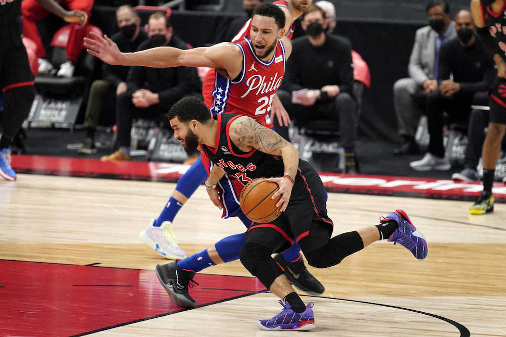 【画像・写真】ラプターズの連勝が4でストップ　76ersに惜敗　渡辺は2試合連続で出場機会なし