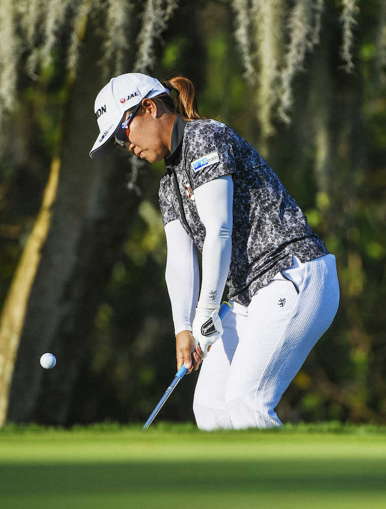 【画像・写真】奈紗耐えて27位　アイアン不調で「タイミングが合っていない」