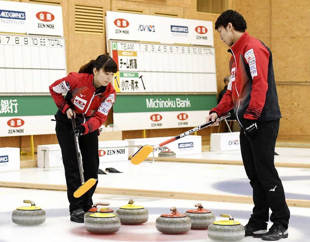 【画像・写真】松村千・谷田組、完敗で連覇逃す　優勝の兄には「世界選手権で頑張ってほしい」